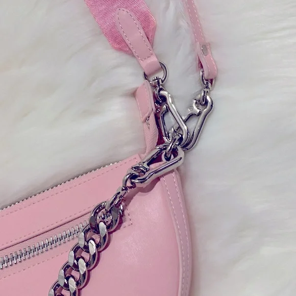 Steve Madden Cobraa Pink Crossbody New Excellent Condition - Picture 9 of 16